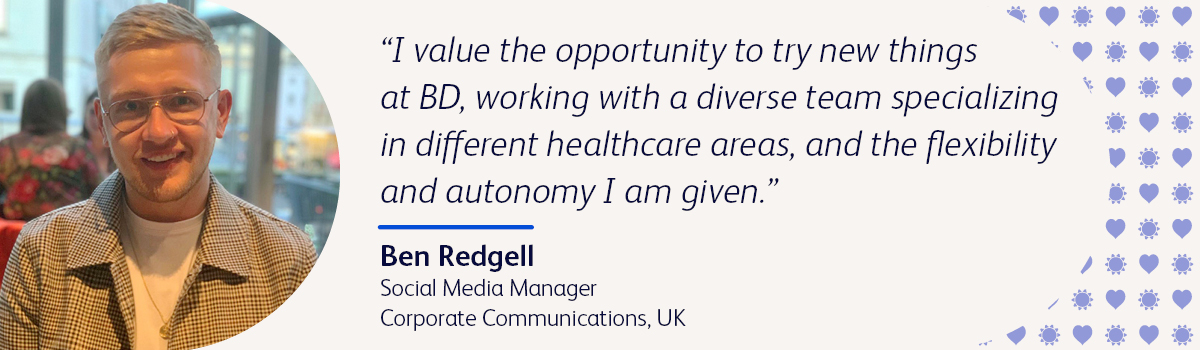 Quote from Ben Redgell, Social Media Manager at BD